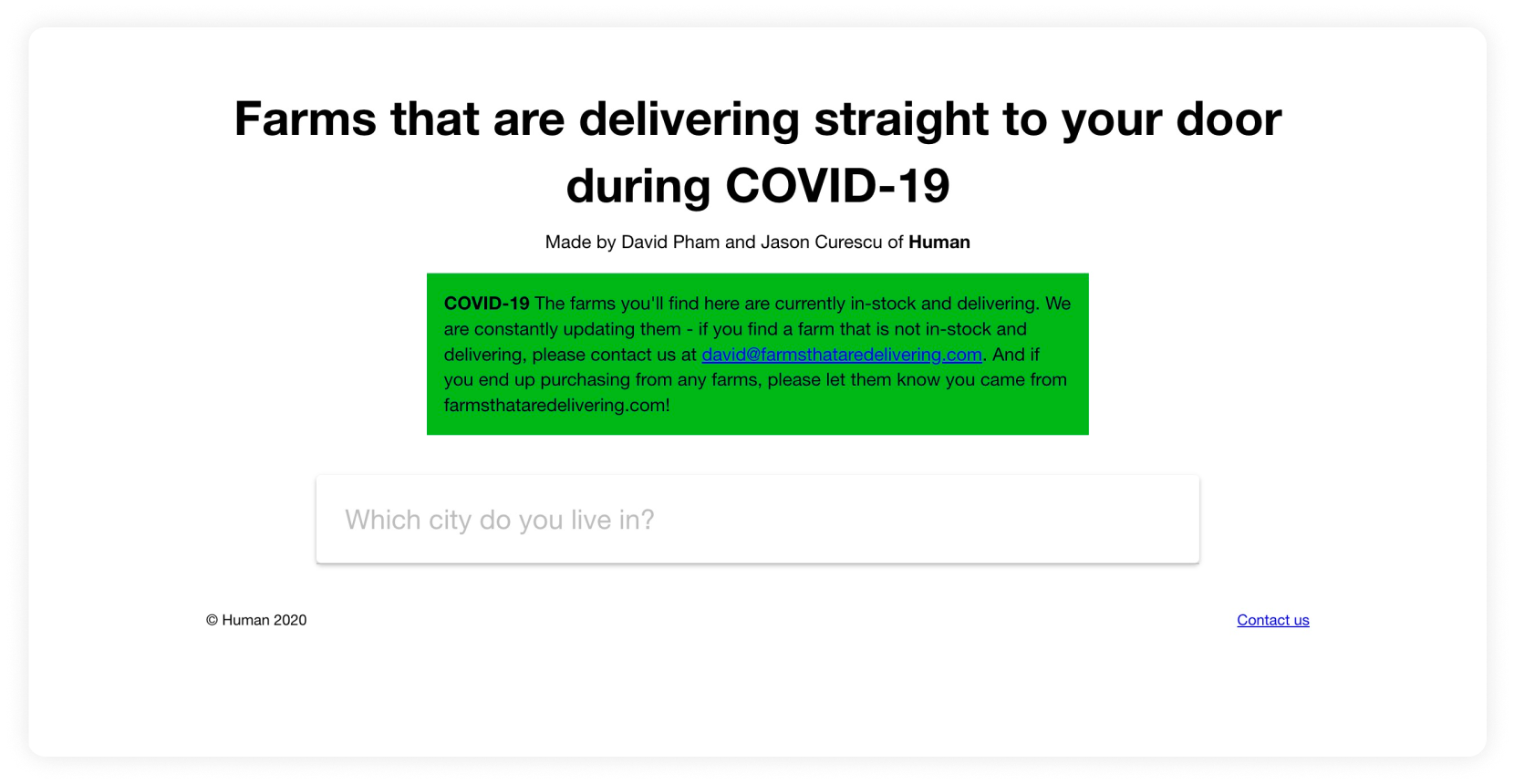 farms that are delivering
